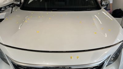 降雹被害による修理